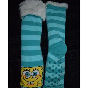 [Brand New] Fuzzy Socks with Grips(SpongeBob)